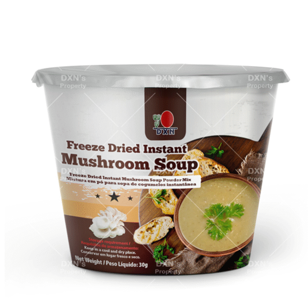 Sopa Instantânea de Cogumelos Liofilizados